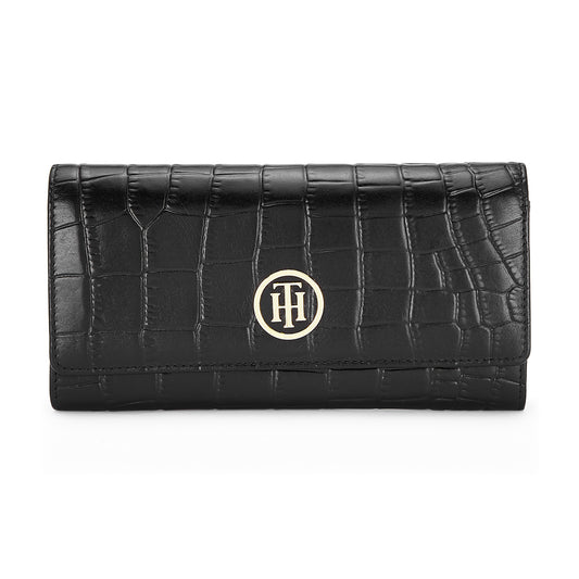 Tommy Hilfiger Renee Womens Leather Wallet Black