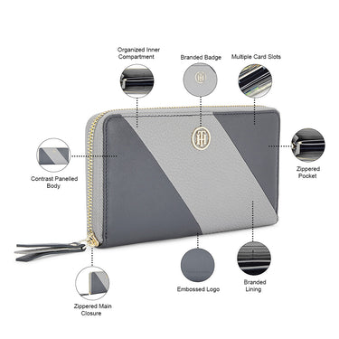 Tommy Hilfiger Kyoto Womens Leather Wallet Navy