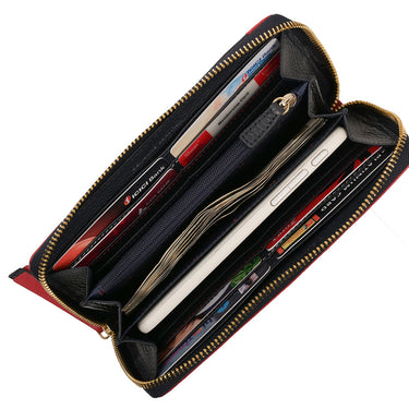 Tommy Hilfiger Kyoto Womens Leather Wallet Red