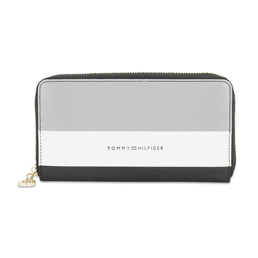 Tommy Hilfiger Ohio Womens Leather Wallet Grey/White/Black