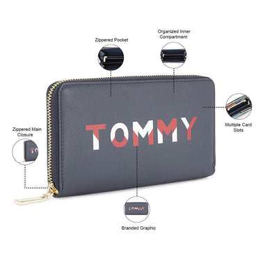 Tommy Hilfiger Rainier Womens Leather Wallet Black