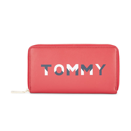 Tommy Hilfiger Rainier Womens Leather Wallet Burgundy