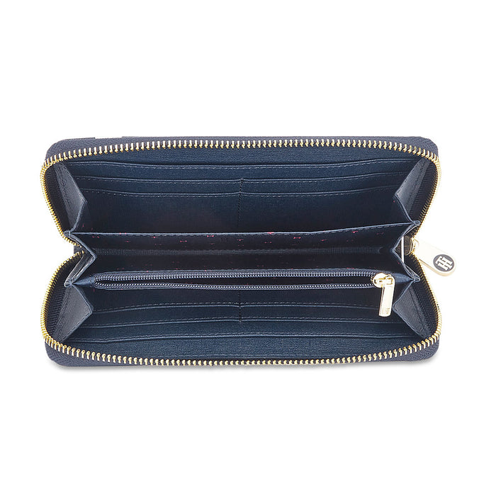 Tommy Hilfiger Terrain Stripes Womenbs Leather Wallet Red