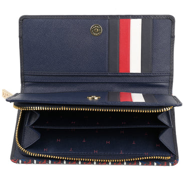 Tommy Hilfiger Foraker Womens Leather Wallet navy