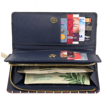 Tommy Hilfiger Foraker Womens Leather Wallet navy