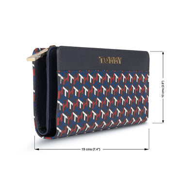 Tommy Hilfiger Foraker Womens Leather Wallet navy