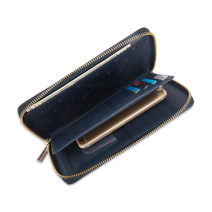 Tommy Hilfiger Almora Womens Leather Wallet Navy