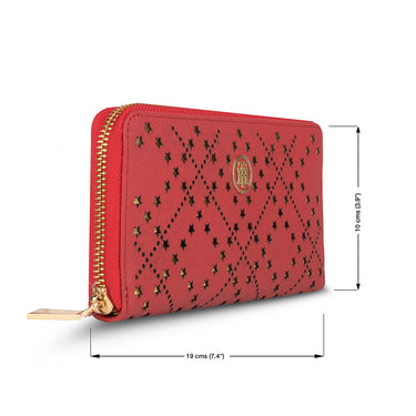 Tommy Hilfiger Almora Womens Leather Wallet Burgundy