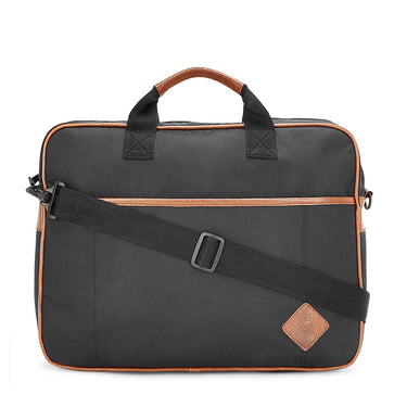 The Vertical Vortex Unisex Polyester 14 inch Laptop Business Case Black