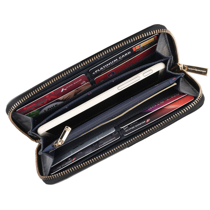 Tommy Hilfiger Cara Womens Leather Wallet Black