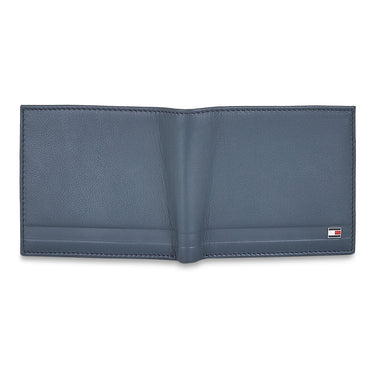Tommy Hilfiger Combo Gift set - Leather Global Coin Wallet + Card Holder + Key Fob With Plain Line On Front Navy Color