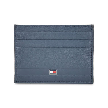 Tommy Hilfiger Combo Gift set - Leather Global Coin Wallet + Card Holder + Key Fob With Plain Line On Front Navy Color
