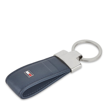Tommy Hilfiger Combo Gift set - Leather Global Coin Wallet + Card Holder + Key Fob With Plain Line On Front Navy Color