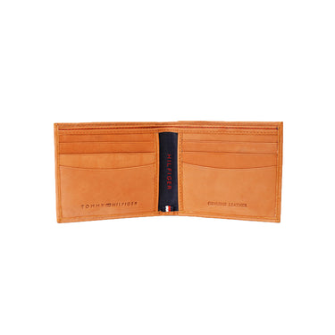 Tommy Hilfiger Combo Gift set - Tan Leather  Multicard Coin Wallet + Black and Tan Reversible leather Belt X-large Size