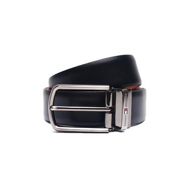 Tommy Hilfiger Combo Gift set - Black Leather  Global Coin Wallet + Black and Tan Reversible leather Belt X-large Size