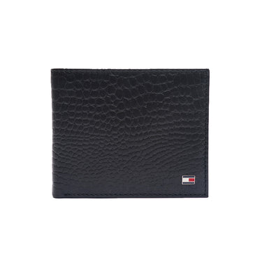 Tommy Hilfiger Combo Gift set - Black Leather  Global Coin Wallet + Black and Tan Reversible leather Belt X-large Size