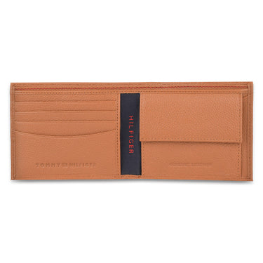 Tommy Hilfiger Felix Mens Leather Global Coin Wallet Tan