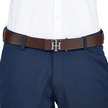 Tommy Hilfiger Argentina Mens Leather Belt Brown Small Size