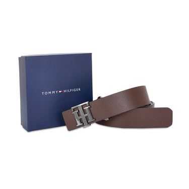 Tommy Hilfiger Argentina Mens Leather Belt Brown Small Size
