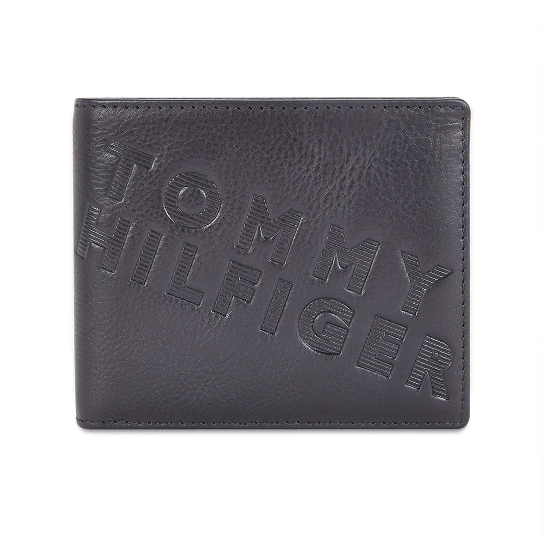 Tommy Hilfiger Oliver Mens Leather Global Coin Wallet Brown
