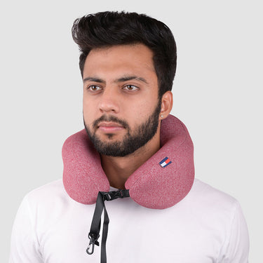 Tommy Hilfiger Belle Unisex Poly Cotton Memory Pillow Red