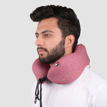 Tommy Hilfiger Belle Unisex Poly Cotton Memory Pillow Red