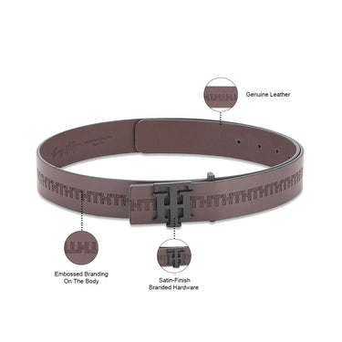 Tommy Hilfiger Murray Mens Non Reversible Belt Brown