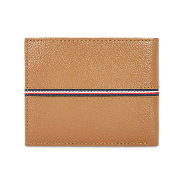 Tommy Hilfiger Yukon Mens Leather Global Coin Wallet tan