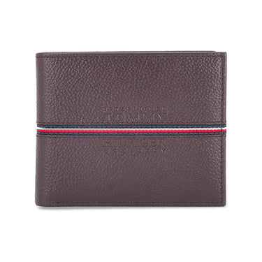 Tommy Hilfiger Yukon Mens Leather Global Coin Wallet Brown