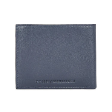 Tommy Hilfiger Vilyuy Men Leather Passcase Wallet navy
