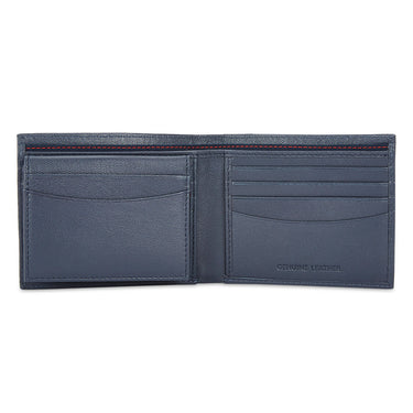 Tommy Hilfiger Vilyuy Men Leather Passcase Wallet navy