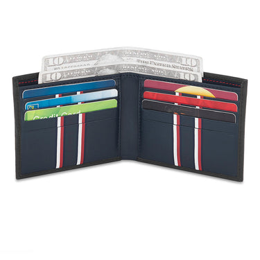 Tommy Hilfiger Ethan Men Leather Slimfold Wallet Black