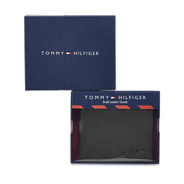 Tommy Hilfiger Ethan Men Leather Slimfold Wallet Black