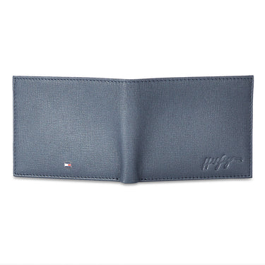 Tommy Hilfiger Ethan Men Leather Slimfold Wallet Navy