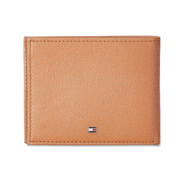 Tommy Hilfiger Ethan Men Leather Slimfold Wallet tan