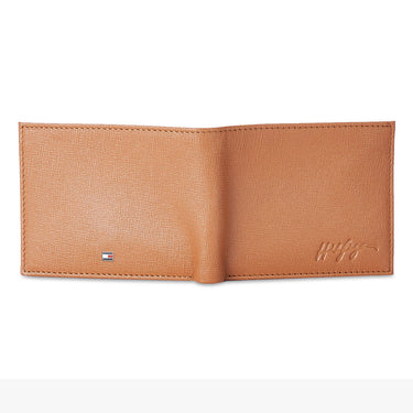 Tommy Hilfiger Ethan Men Leather Slimfold Wallet tan
