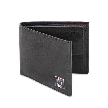 Tommy Hilfiger Joseph Mens Leather Slimfold Wallet Black