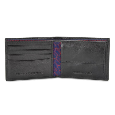 Tommy Hilfiger Joseph Mens Leather Slimfold Wallet Black