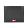 Tommy Hilfiger Vilyuy Men Leather Passcase Wallet Black
