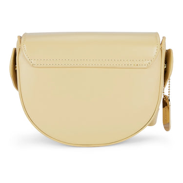 Sugarush Lilian Womenbs Vegan Leather Structured Sling Bag Yellow