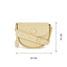 Sugarush Lilian Womenbs Vegan Leather Structured Sling Bag Yellow