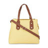 Sugarush Daniela Womenbs Vegan Leather Shoulder Bag Yellow