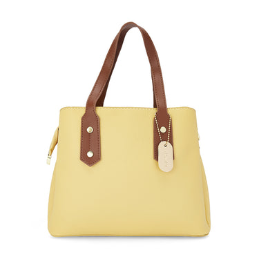 Sugarush Daniela Womenbs Vegan Leather Shoulder Bag Yellow