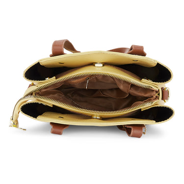 Sugarush Daniela Womenbs Vegan Leather Shoulder Bag Yellow