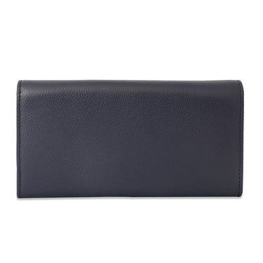 Tommy Hilfiger Mariam Womens Leather Flap Wallet Navy