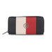 Tommy Hilfiger Amari Womens Leather Zip Around Wallet Navy