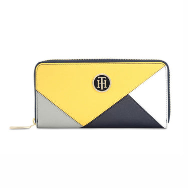 Tommy Hilfiger Natalee Womens Leather Zip Around Wallet yellow