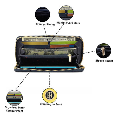 Tommy Hilfiger Natalee Womens Leather Zip Around Wallet yellow