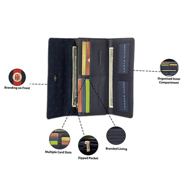 Tommy Hilfiger Nathalie Womens Leather Flap Red