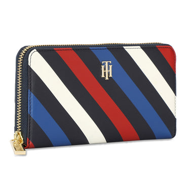 Tommy Hilfiger Rosa Womens Leather Zip Around Wallet navy